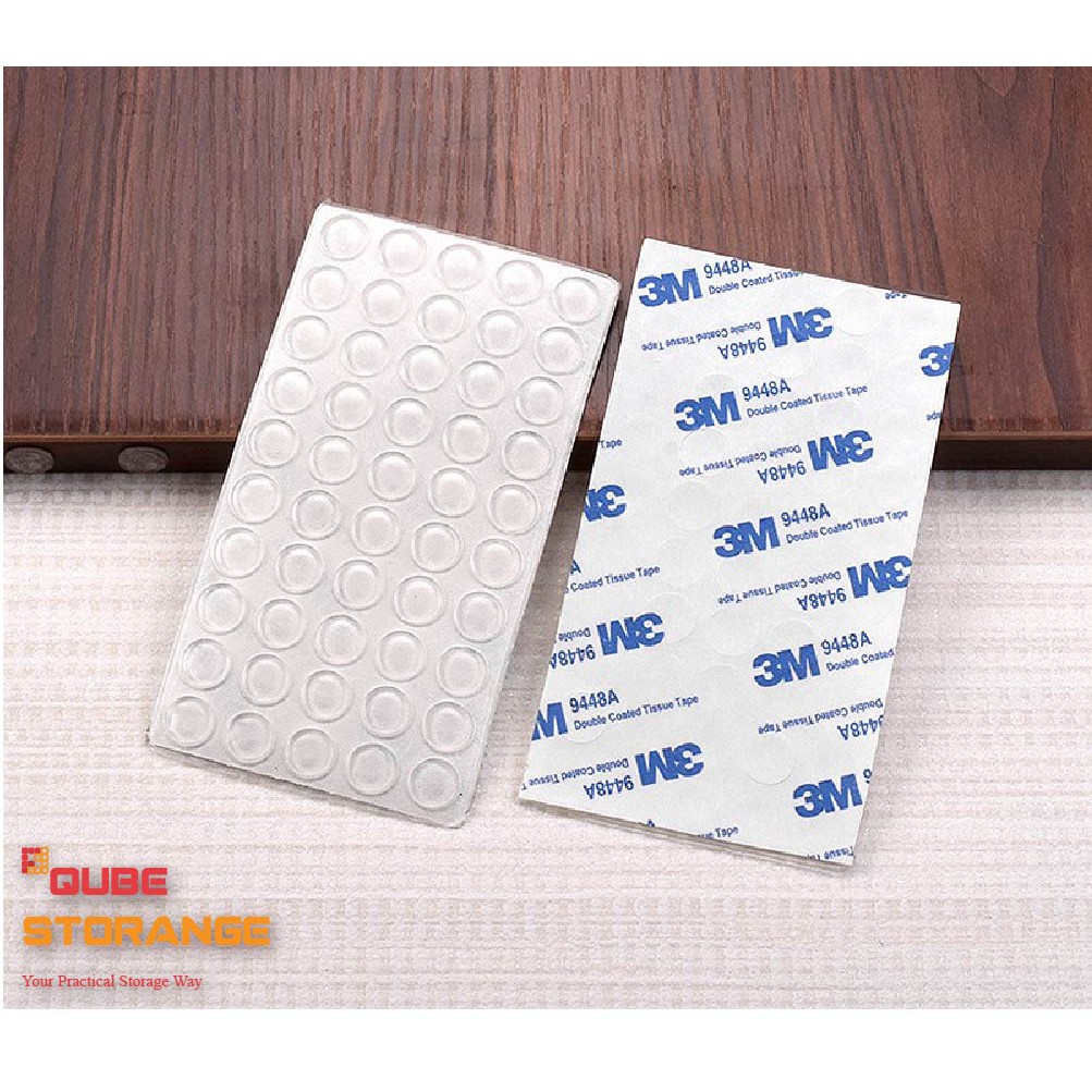 3M Adhesive Transparent Buffer Pads Cabinet Door Bumpers Stick Anti ...