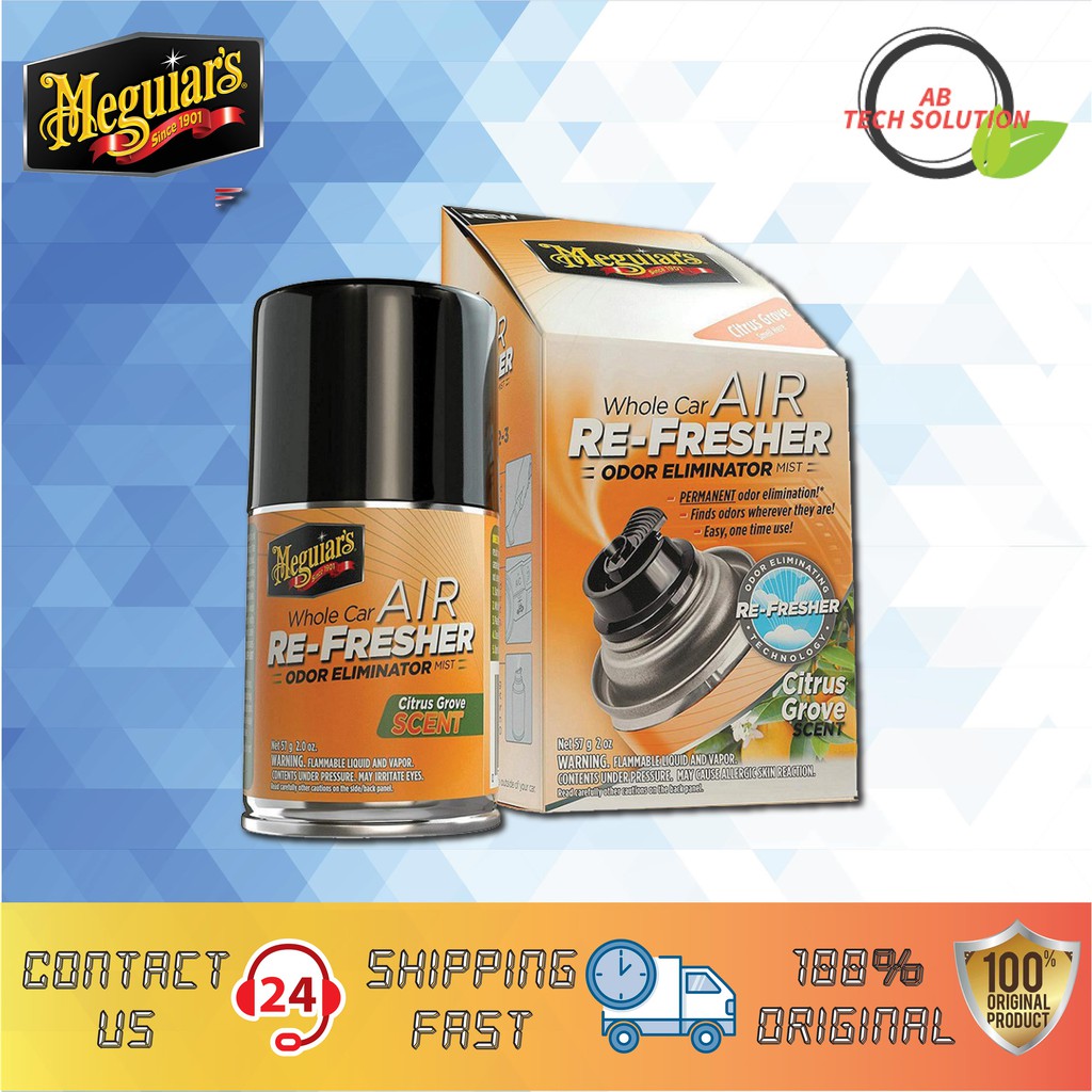 Meguiar's G16502 Whole Car AirRefresher Odor Eliminator Mist Citrus