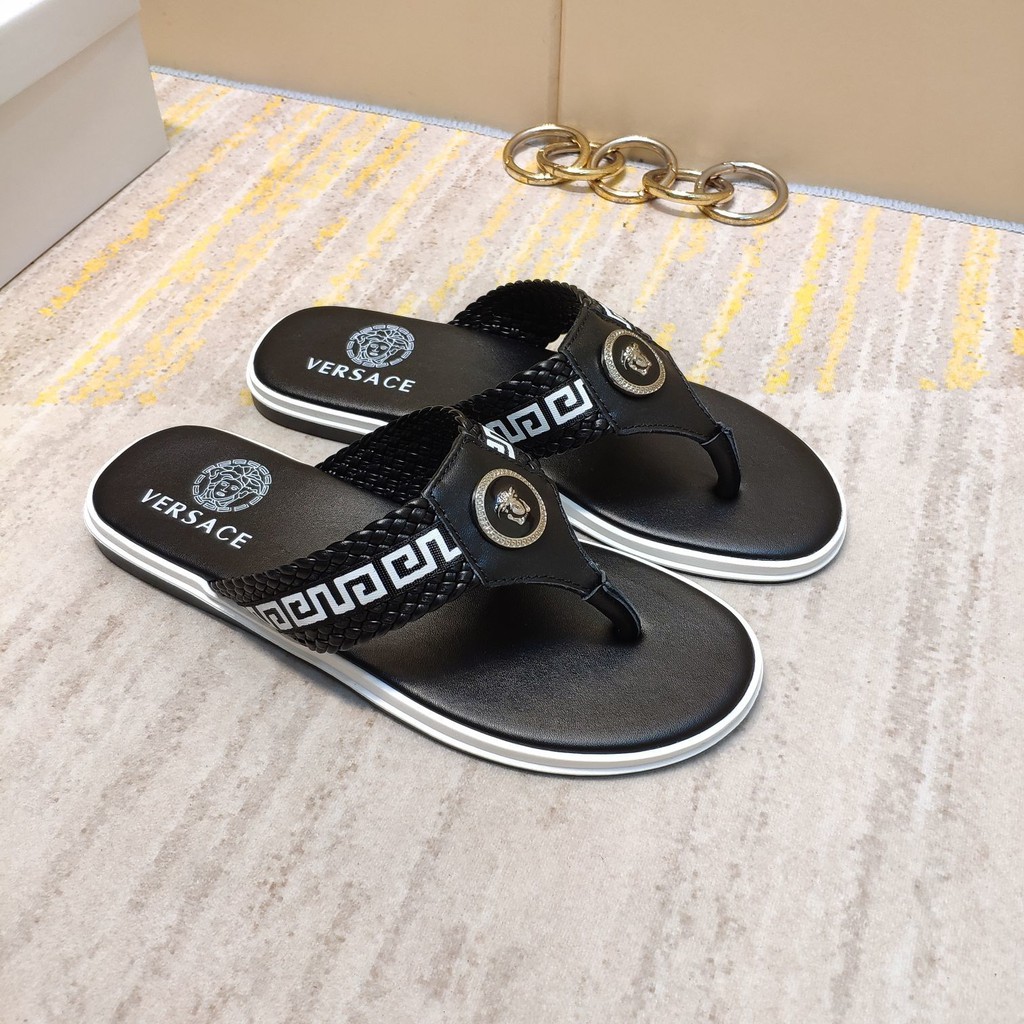 versace mens flip flops