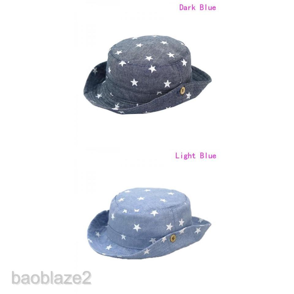 denim baby sun hat