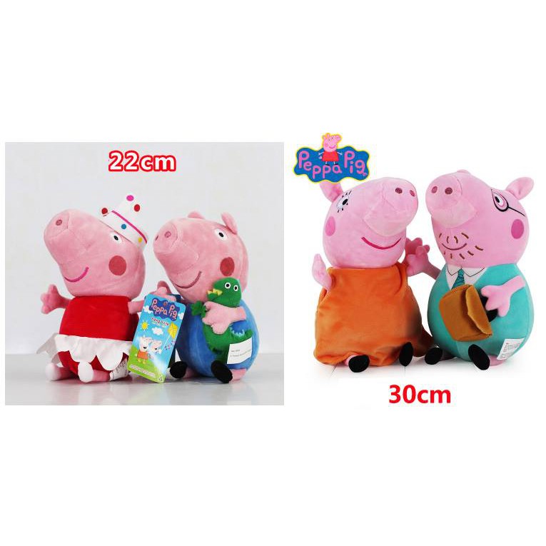 peppa pig family soft toys