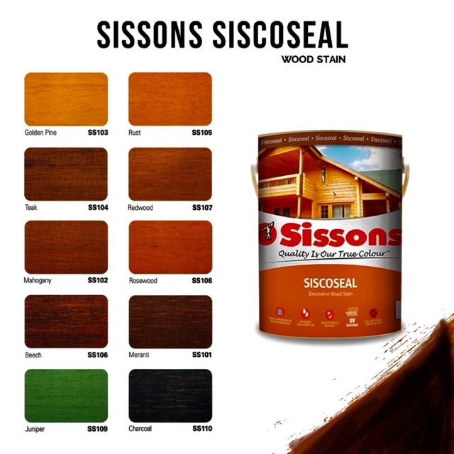 Cheapest Wood  Stain  Paint Sissons Siscoseal 1L Cat  Syelek 