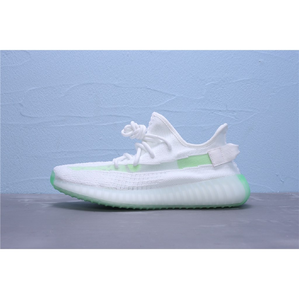 yeezy white and green