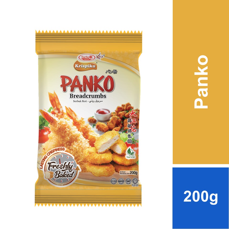 Krispiku Panko Breadcrumbs White Flaky 200g Shopee Malaysia