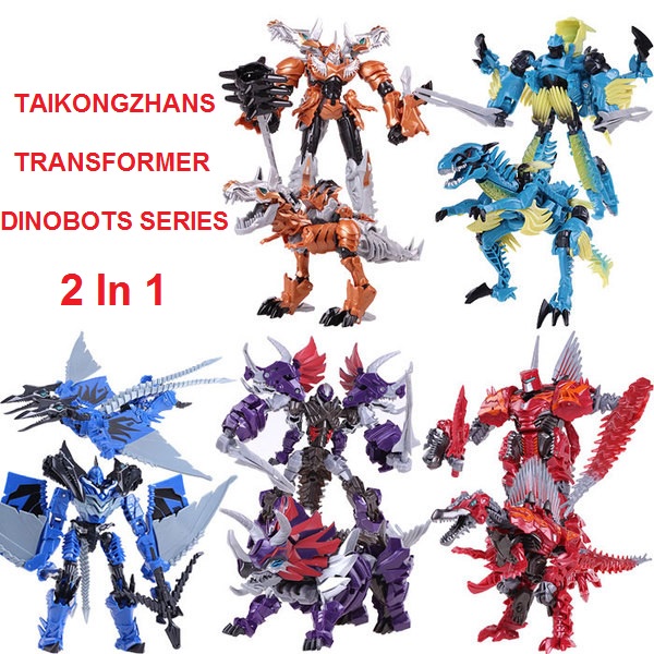 Taikongzhans Transformer Robots Series F503 F504 F505 Grimlock Dinasor Dinobots Toys Optimus Prime K301 Best Gift