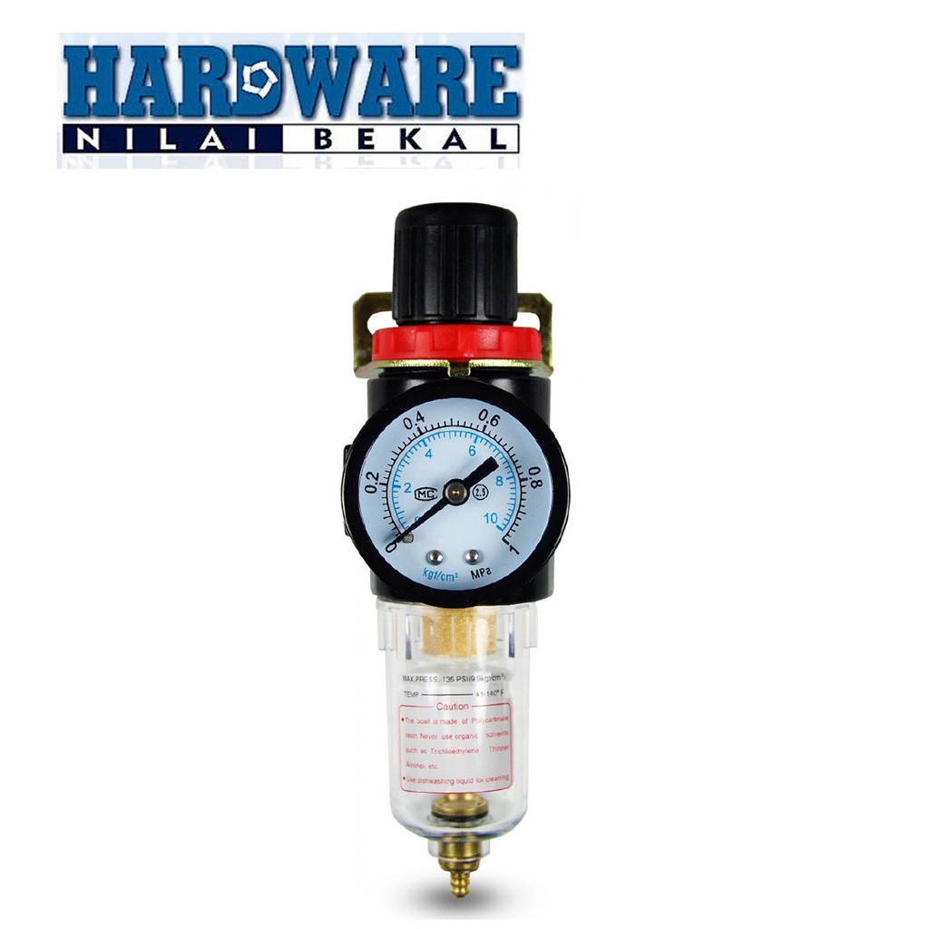 AIRTAC AFR2000 1/4" Pneumatic Air Pressure Filter Regulator Shopee