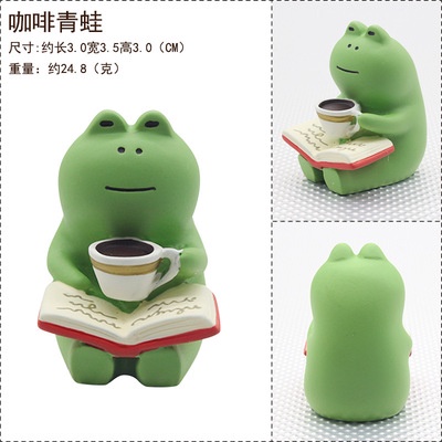 [Bunface Potato Carnivorous Plants] Mini Figurines- Kaeru Frog- Terrarium/Garden Decoration