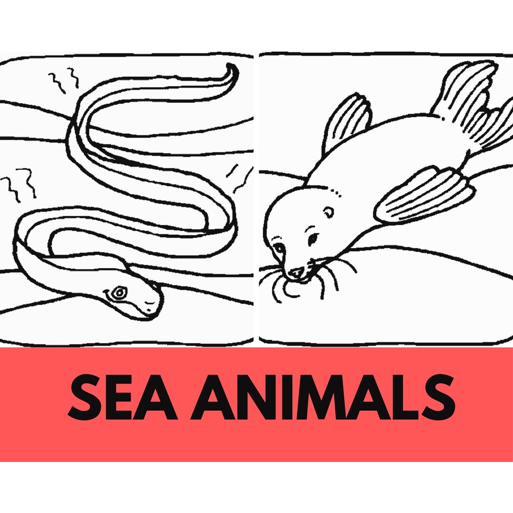 pdf-14-pages-of-sea-animals-printable-pdf-colouring-coloring-book
