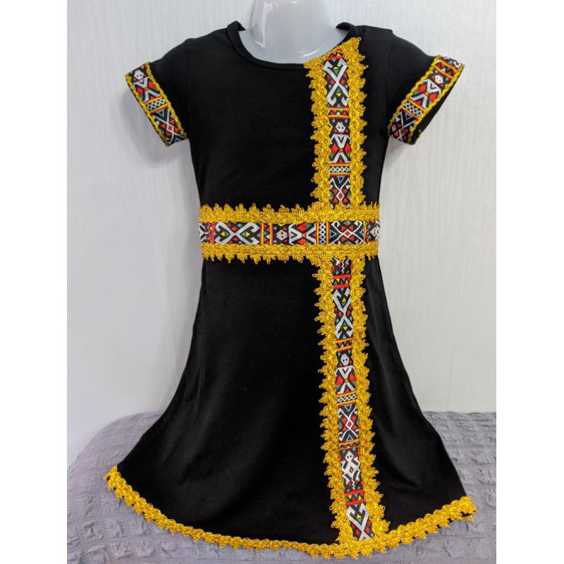 Baju tradisional moden kanak-kanak Sabah/Dress Rungus corak 