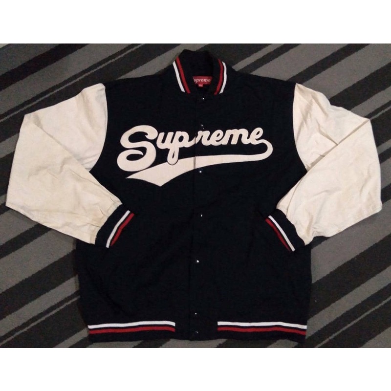 supreme varsity jacket | Shopee Malaysia