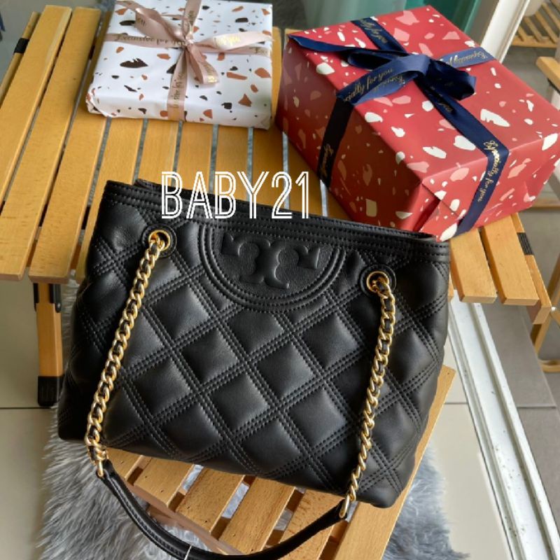 Tory Burch Soft Fleming Tote Bag | Shopee Malaysia