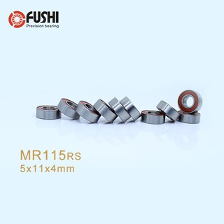 5x11x4 mm 10 PCS Metal Rubber Ball Bearing Bearings ORANGE MR115RS MR115-2RS