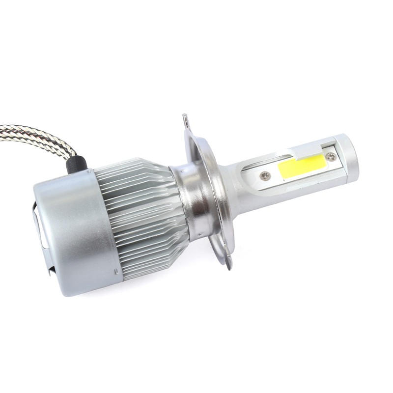 Must Versatile New 2pcs C6 LED Car Headlight Kit COB H4 36W 7600LM White Light Bulbs Have Reliable - Image 4