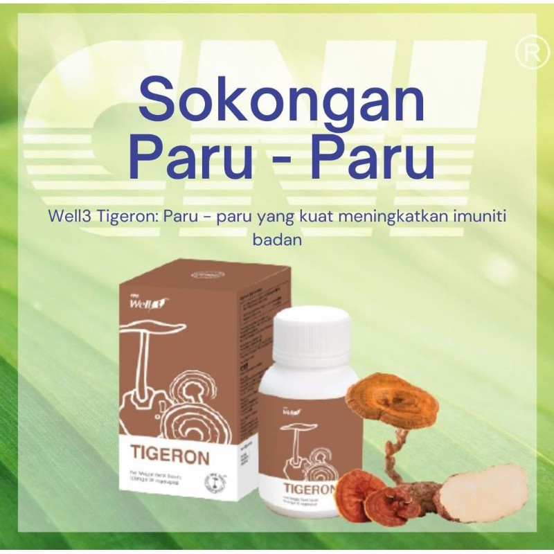 Well3 Tigeron Cni Cendawan Susu Harimau Cendawan Lingzhi Shopee Malaysia