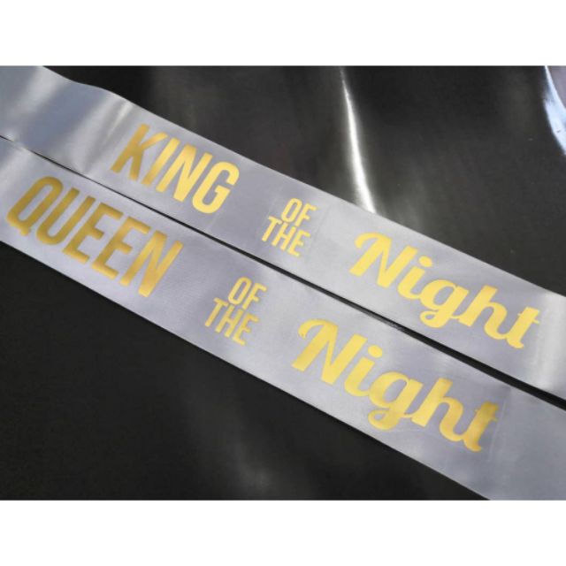 Sash Ready Made King Of The Night Queen Of The Night Shopee Malaysia 8450