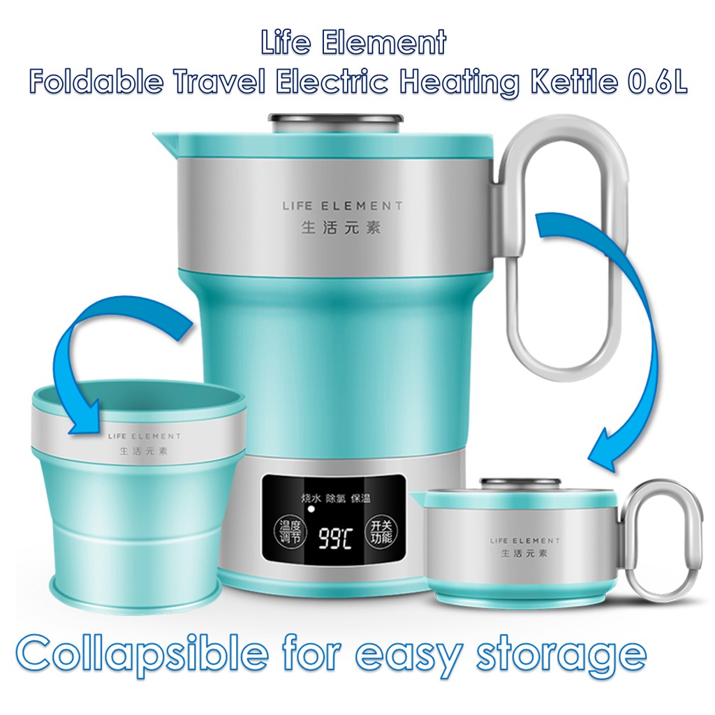 Life Element Foldable Travel Electric Kettle 0.6L (Green) Shopee Malaysia