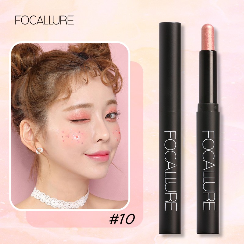 READY STOCK Focallure Matte Shimmer Eyeshadow Pencil 12 Colors Beauty