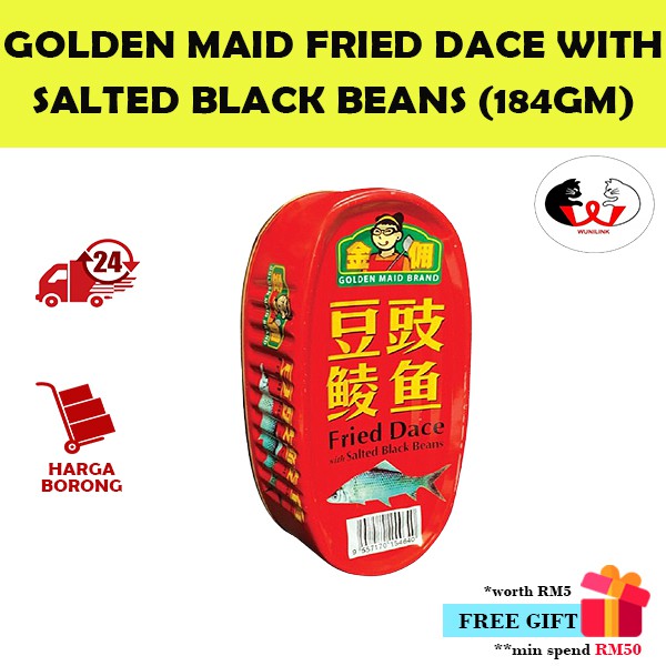 Golden Maid Fried Dace with Salted Black Beans (184GM)/金佣豆豉鲮鱼 (184GM)