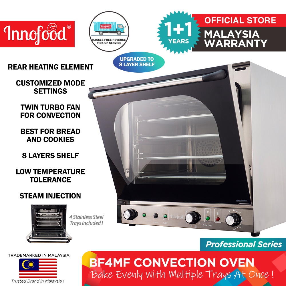 Innofood Twin Turbo Fan Convection Oven Ideal For Bread And Biscuits KT