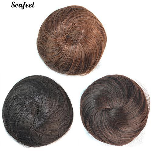 Bridal Synthetic Fiber Hair Bun Hair Roller Clip Buns Hair