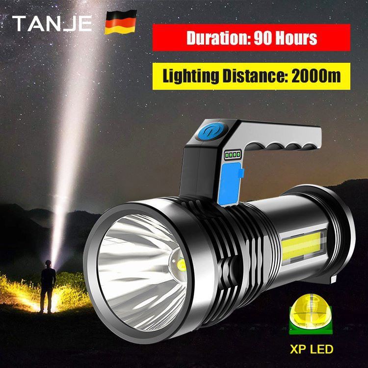 Up To 2000M High Power Super Bright LED Searchlight Outdoor Handheld