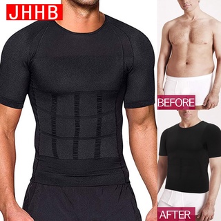 Men Body Shaper Slimming Compression Shirts Gynecomastia Undershirt Waist Trainer Muscle Weight Loss Shapewear