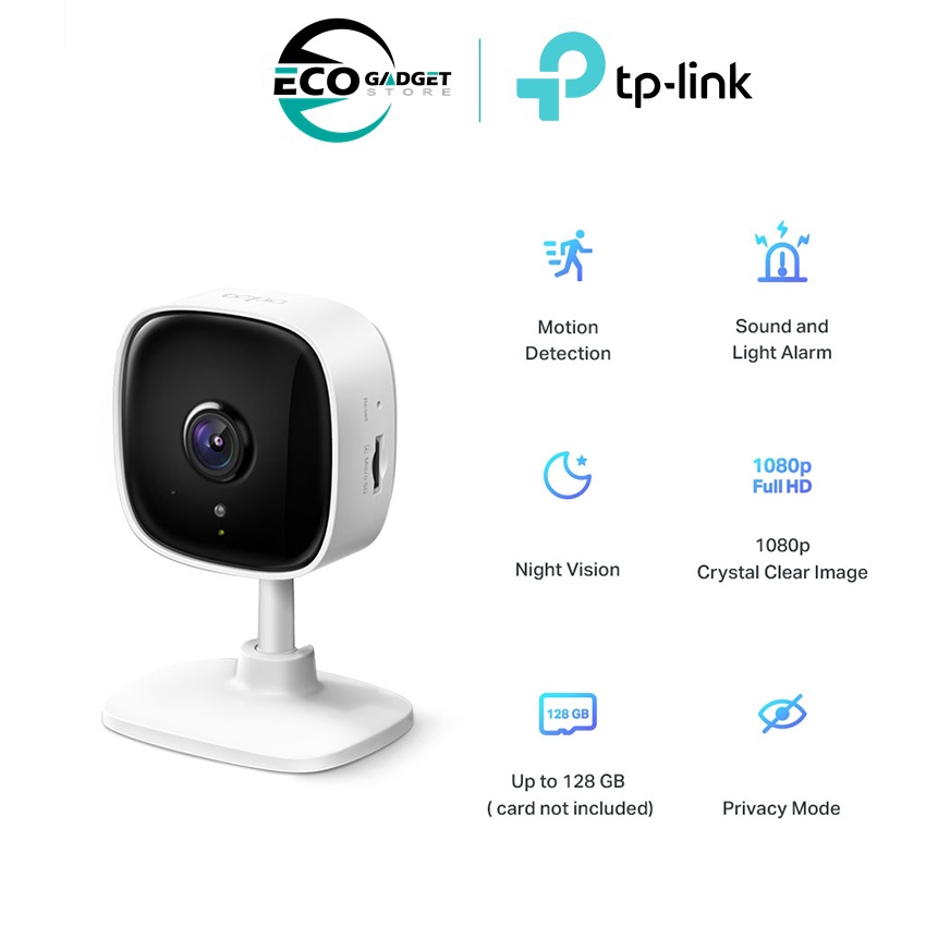 TP-LINK Tapo C100 Home Security Wi-Fi Camera - Smart. Secure. Easy. Stay Safe. Whenever. Wherever.