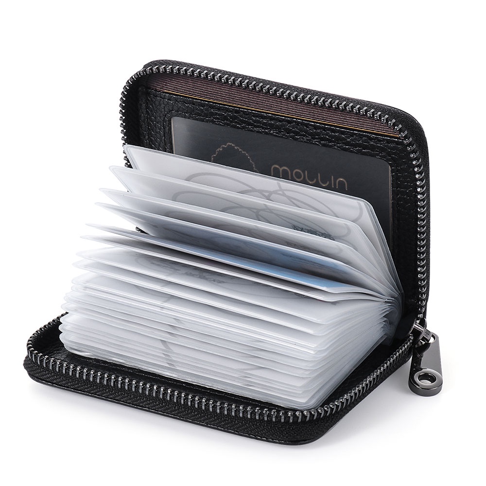 Easyoulife Genuine Leather Credit Card Holder Case RFID Travel Passport Wallet 