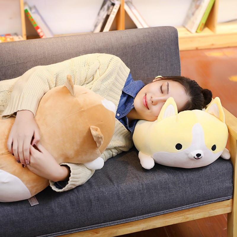 corgi plush pillow