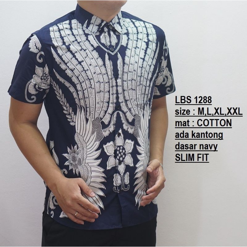 Batik Shirt Men Slimfit Original Brand Luigi Batani  Shopee Malaysia