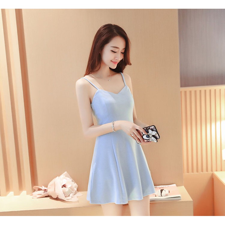 korean dress blue