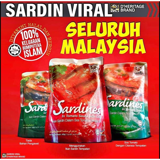 Iklan Tin Makanan Ikan Sardin Adabi