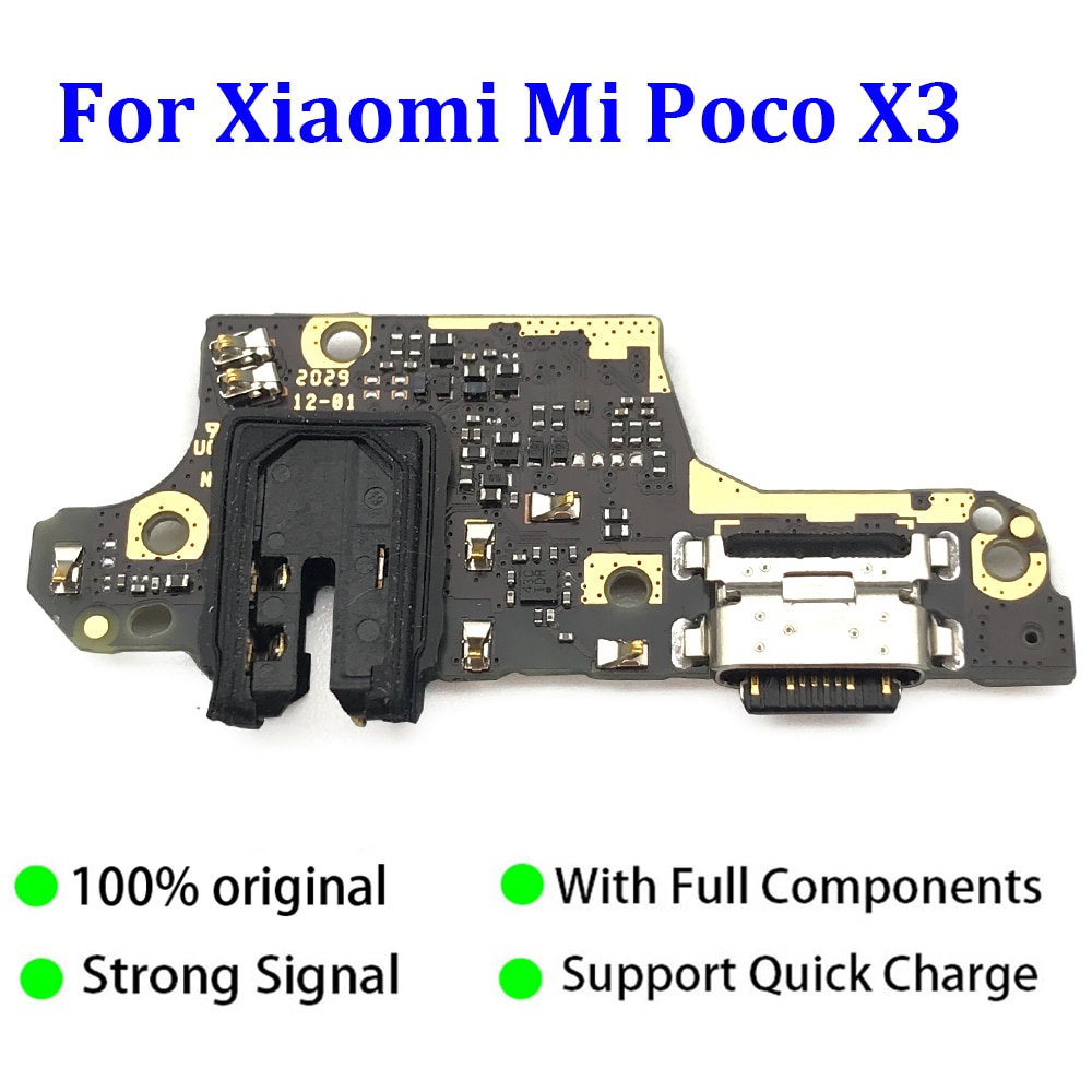 Original For Xiaomi Poco X3 Nfc X3 Pro Usb Charging Port Dock Jack Connector Charge Board 9799