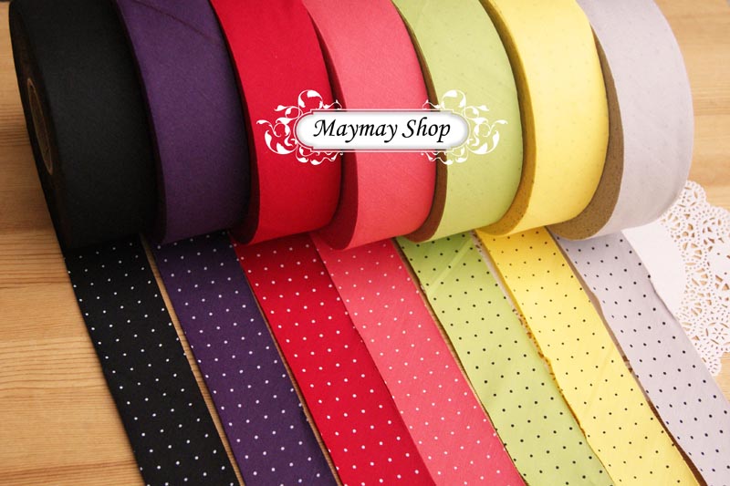 Download L236 Cotton 7 Color Polka Dot Bias Tape | Shopee Malaysia