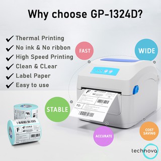 Как подключить термопринтер gprinter gp 1324d