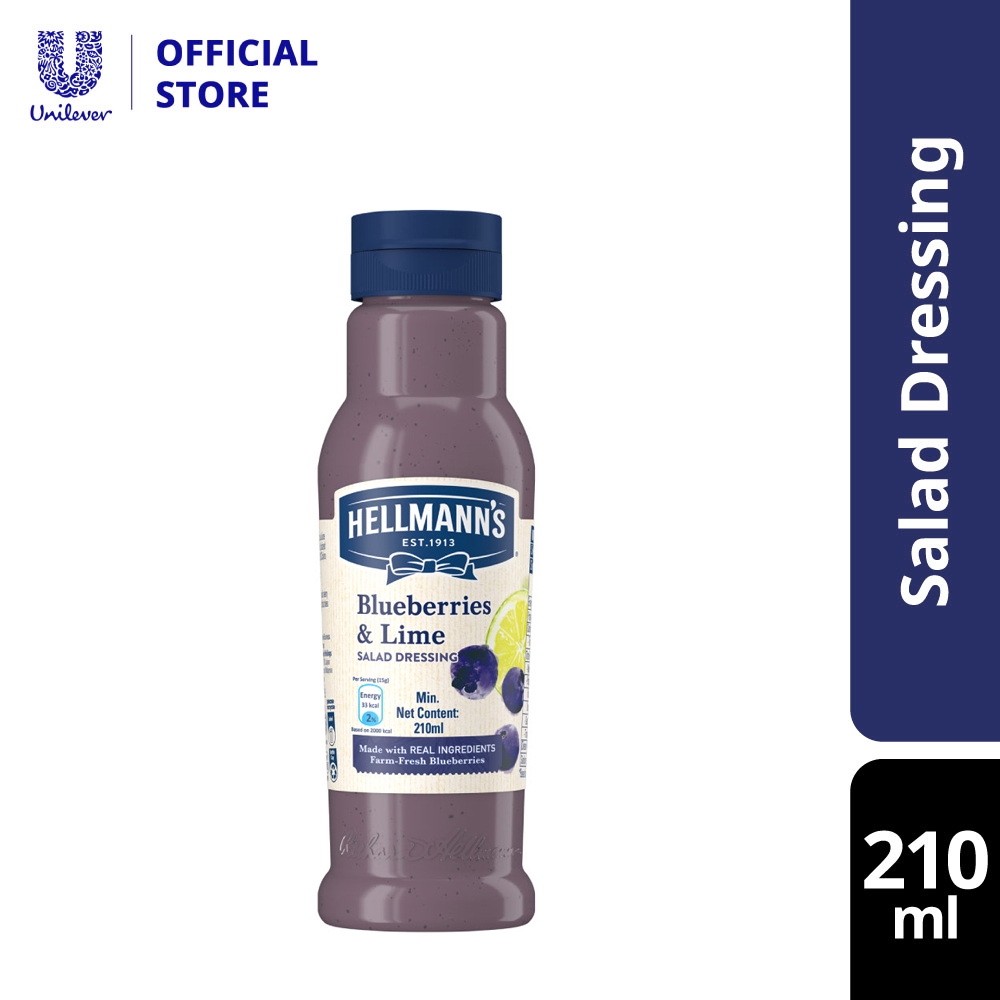 Hellmann’s Salad Dressing Blueberries & Lime 210ml Shopee Malaysia