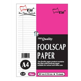 Uni Quality Foolscap Paper Exam Sheet Kertas Kajang A4 Exam Pad S38 S37 S39 S36 C 1037 作文纸 单线纸 试卷纸 80gsm70gsm60gsm100gsm Shopee Malaysia