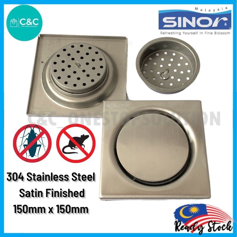 Heavy Duty Stainless Steel Floor Grating Anti Cockroach Floor Trap