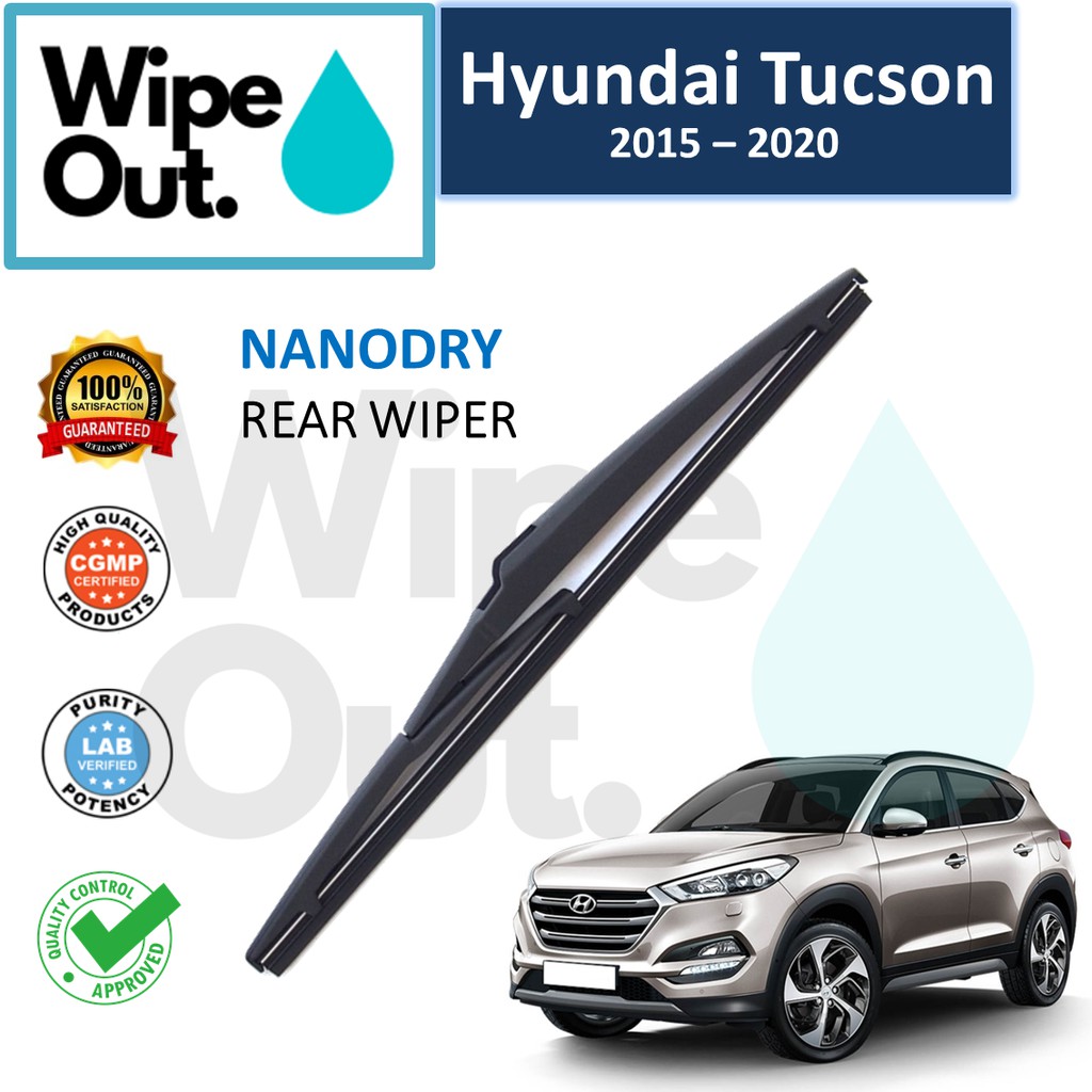 Hyundai TUCSON 2015 2020 WipeOut NANODRY Rear Wiper Blade / Wiper