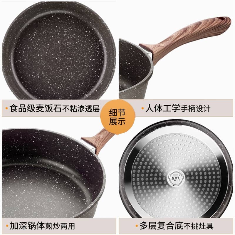 Ready Stock K I Germany Non Stick Pan 32cm Die Cast Stone Granite Induction Wok With Lid Periuk Batu Seramik K I Viral Shopee Malaysia