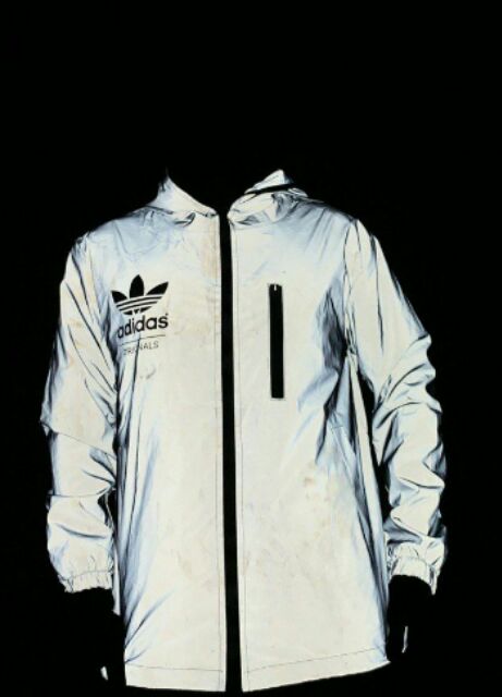 adidas windbreaker reflective jacket
