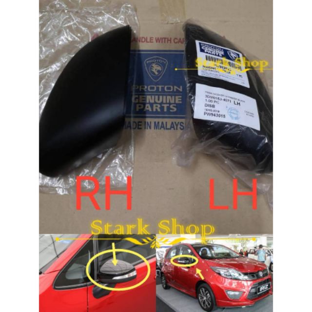 Original Proton Iriz Persona Vvt 2016 Door Side Mirror Cover Rh Lh