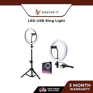 Photo LED Ring Fill Light Camera Phone Ring Adjustable Color Temperature Lamp With Stand Tripod