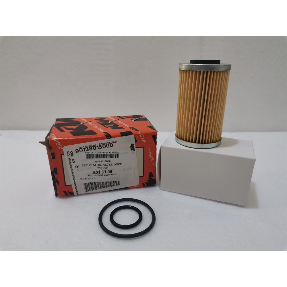 KTM DUKE RC ADVENTURE 200/250/390 100 ORIGINAL KTM OIL FILTER/OIL