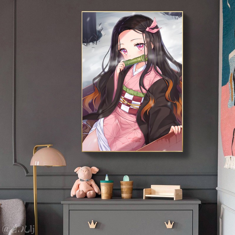 Japanese Anime Demon S Blade Point Diamond Cross Stitch Shopee Malaysia