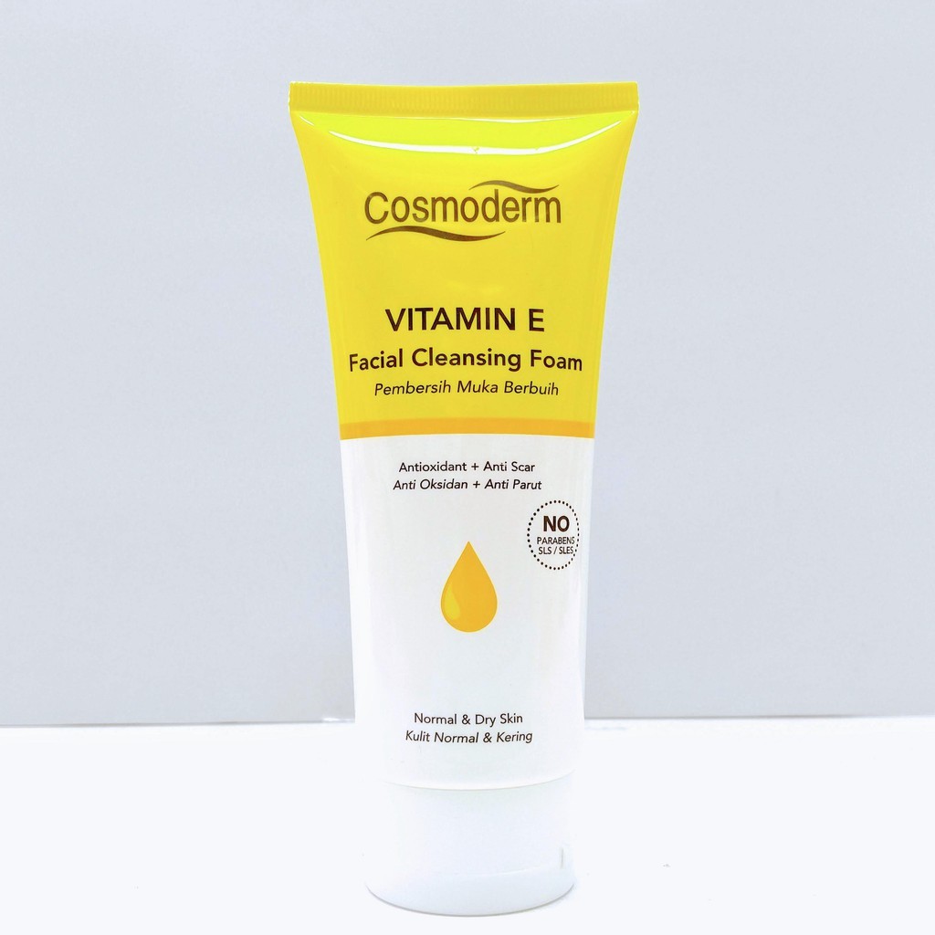 cosmoderm vitamin e facial cleansing foam