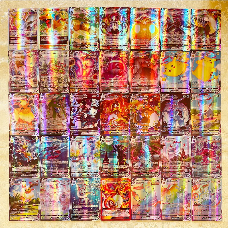 Multi Durable Mandemu Pokemon Trading Card Game New Cards VMAX TEAM GX Trainer Energy Vstar Oranguru Playing Toys Kid - Image 4