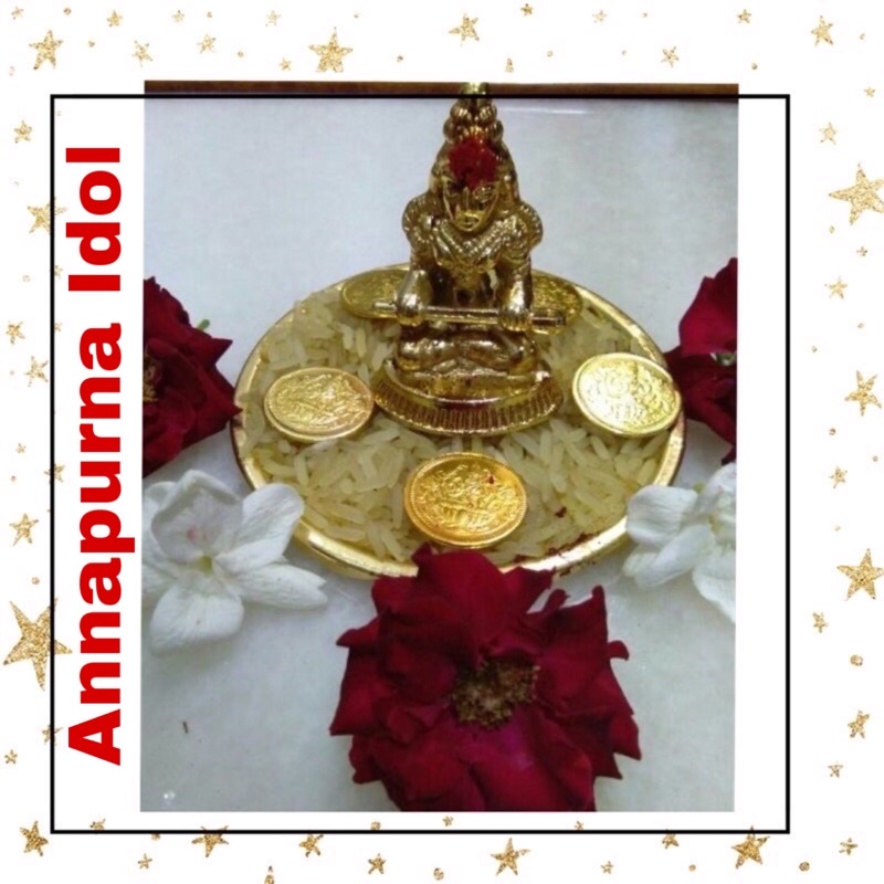 Mini Goddess Annapurna Devi Idol (The Goddess of Food & Nourishment ...