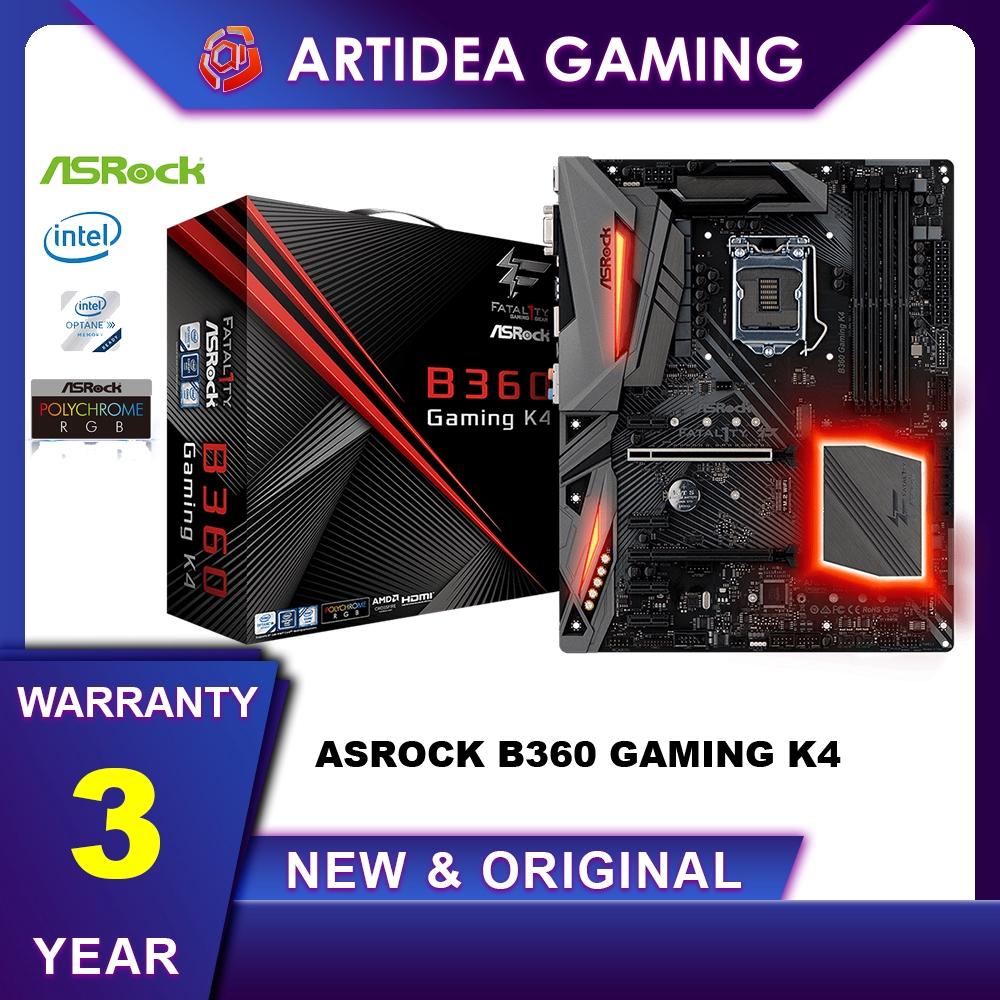 Asrock Fatal1ty 60 Gaming K4 Support 8th Gen 1151 Socket 60 Gaming K4 A Asrk Shopee Malaysia