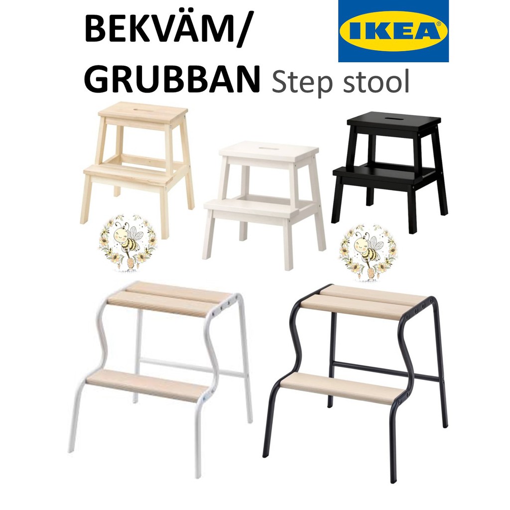  Cheerfulbee IKEA  Bekvam GRUBBAN Step Stools Chair 